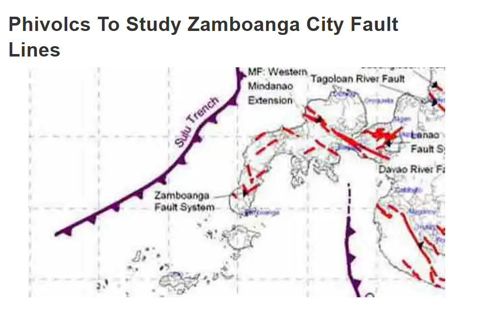 Phivolcs to study Zamboanga City fault lines
