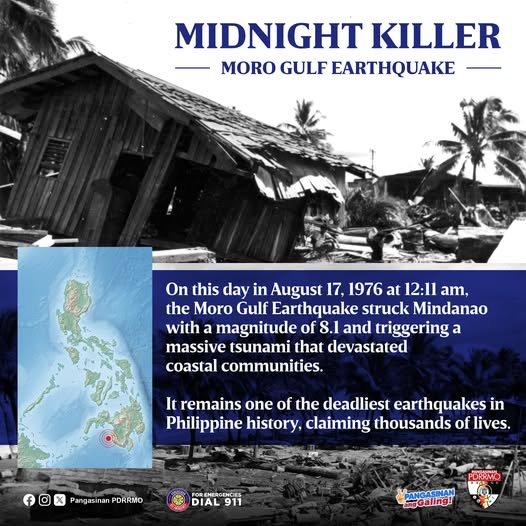 Mindanao coastal communities devastated by the Moro Gulf Earthquake.